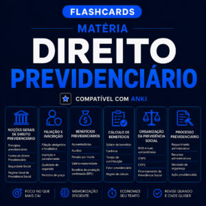 Flashcards Direito Previdenciário